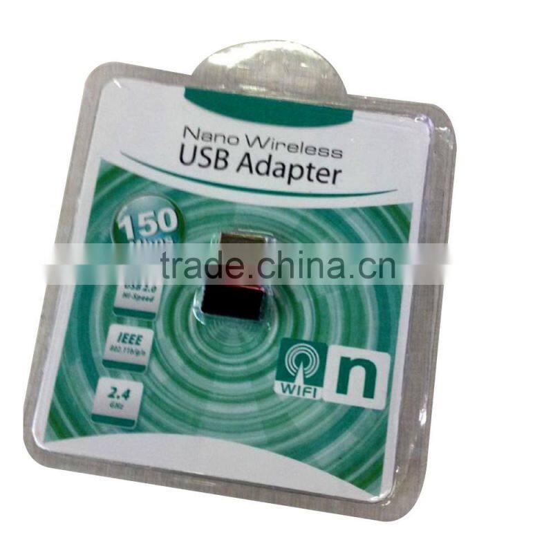 Factory Price 150Mbps 2.4GHz RTL8188 Chipset Mini Nano USB Wireless WiFi LAN Network Adapte Wi Fi 802.11n/g/b Realtek chipset