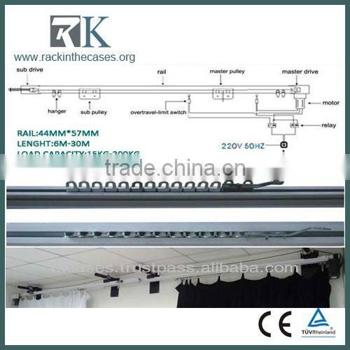 Aluminum Motorized Curtain Track System Hospital Curtain Track