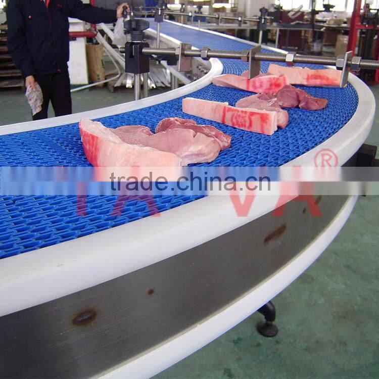 Automatic plastic belt conveyor production line/sideflexing modular conveyor