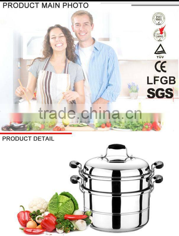 30cm high quality Stainless steel food steamer