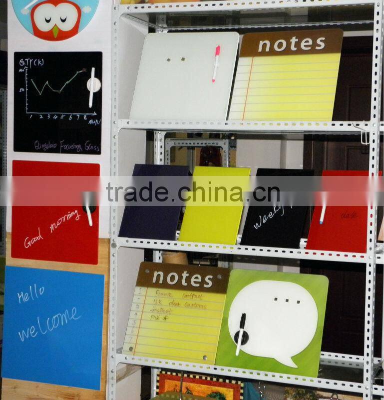 60x90cm mounting wall magnetic glass whiteboard