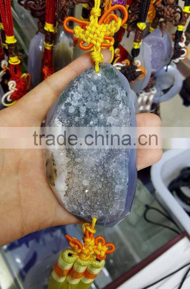 Wholesale Agate Geodes Stones Pendants
