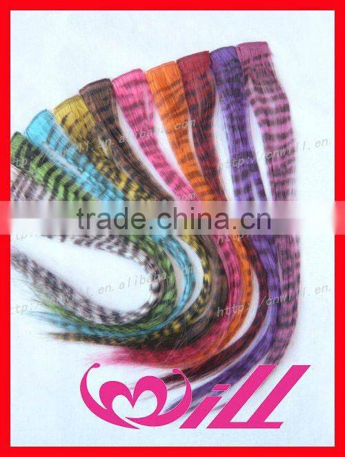 zebra print hair animal print hair extension