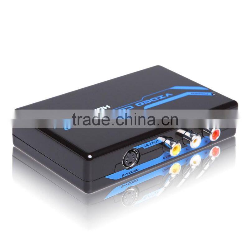 Hight performance HDMI converter hdmi to AV/RCA 1080p 1.3b hdmi converter with s-video hdmi to av rca converter box