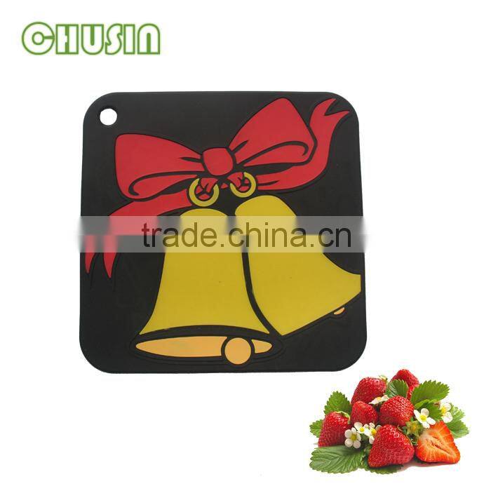 Square shape food grade silicone table mat