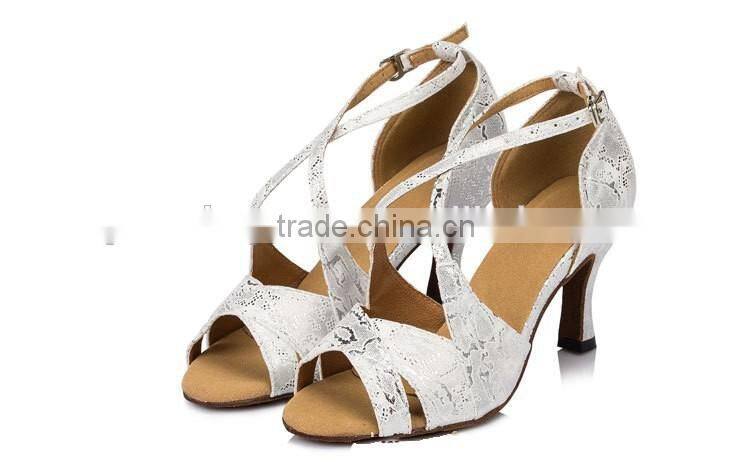 New Fashion Women Dancing Shoes Salsa Satin Ballroom Tango Latin Dance Shoes Free Shipping