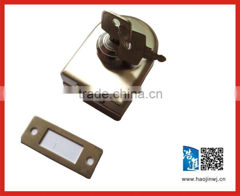 Good quality galss door lock furniture glass file cabinet lock
