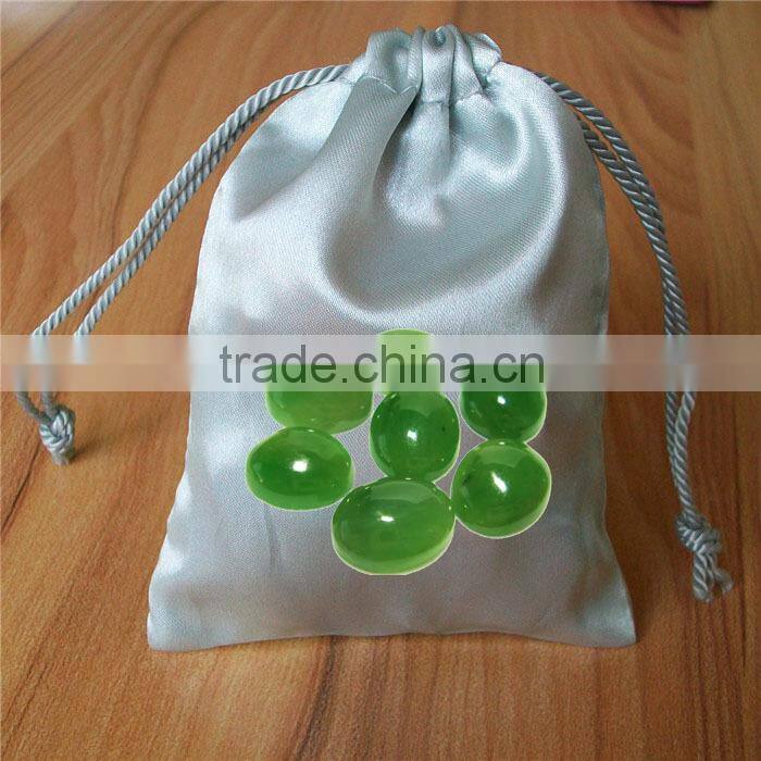 Custom logo printed satin pouch for jewelry packaging