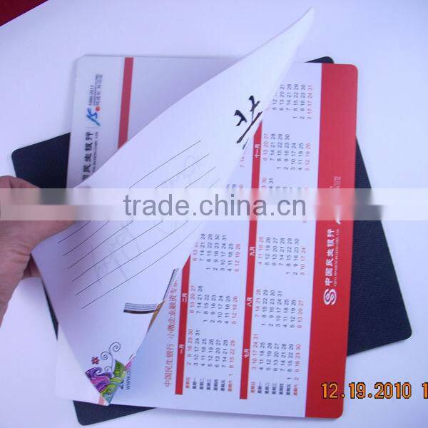 customized large size calander design eva mouse pad guangzhou manufacturer