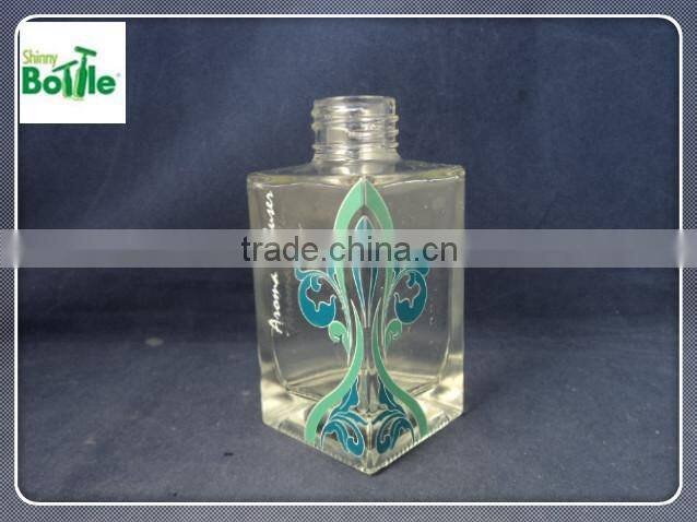 120ml square glass bottle/aroma reed diffuser
