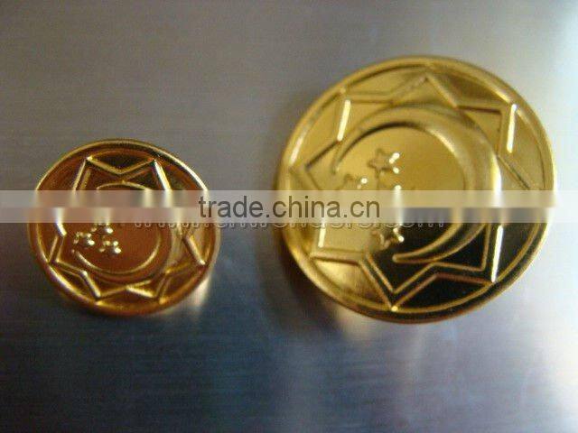 Beatuiful fashion gold pin star badge