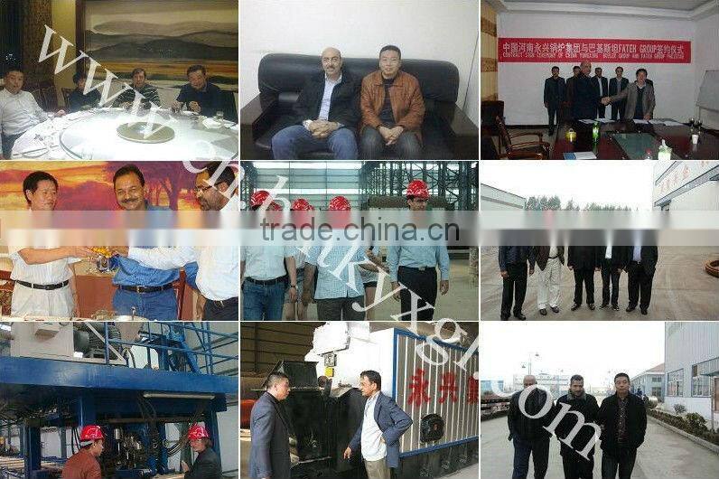 Hot slae horizontal fuel coal heat only boiler