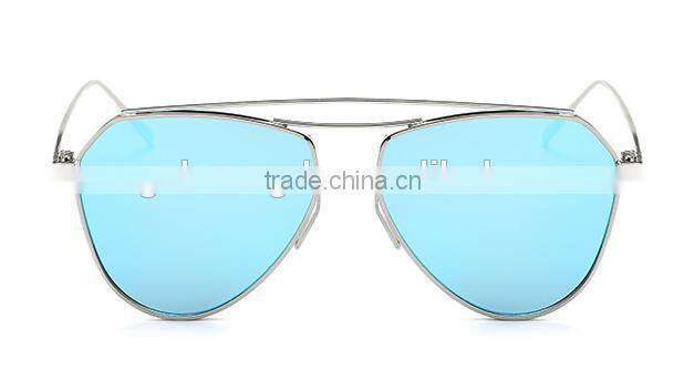 2016 fashionable UV400 polarized metal sunglass with custom logo