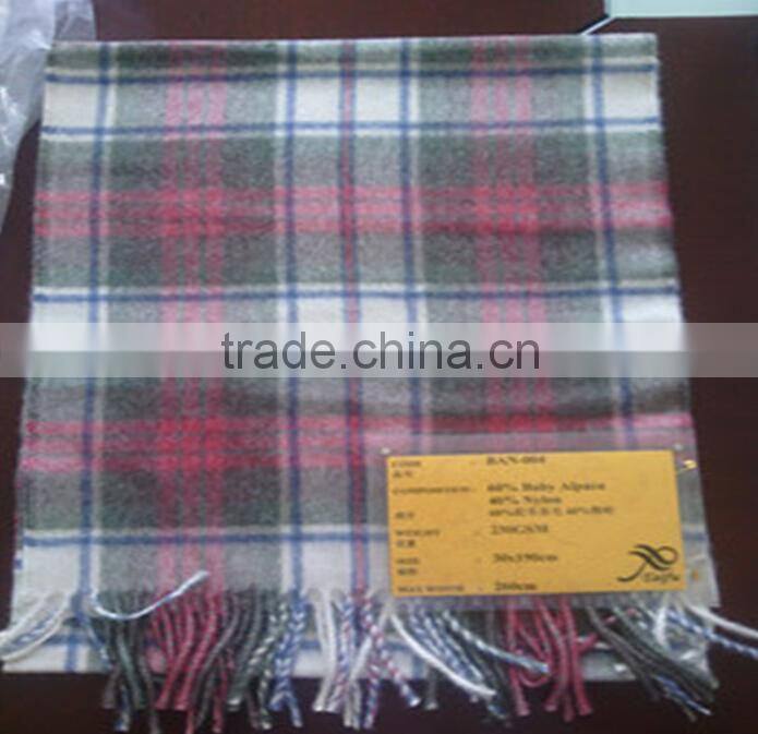 Made In China Mens Thick Alpaca Wool Winter Long Scarf