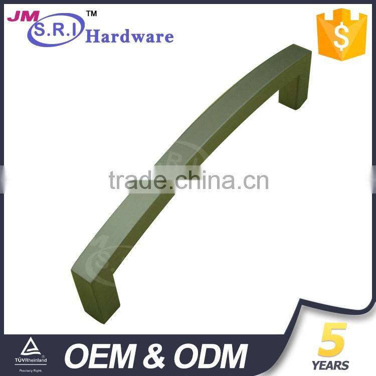 Hot sale 128mm pitch square tube zinc alloy kitchen furniture handle