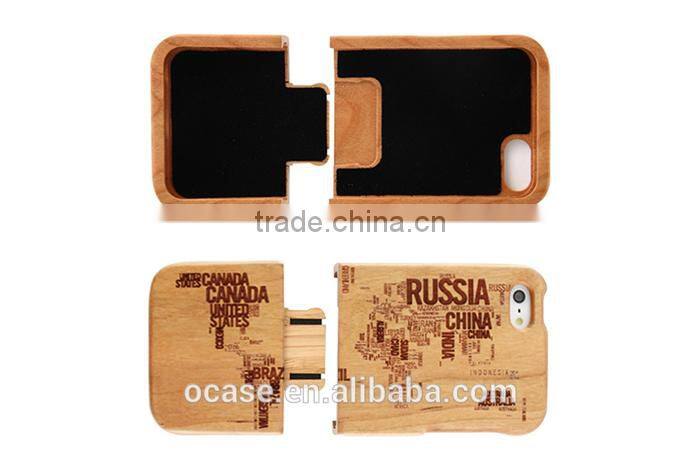 Verious Country Name Engraving phone case wood cover for IPhone 6/6s/6 plus