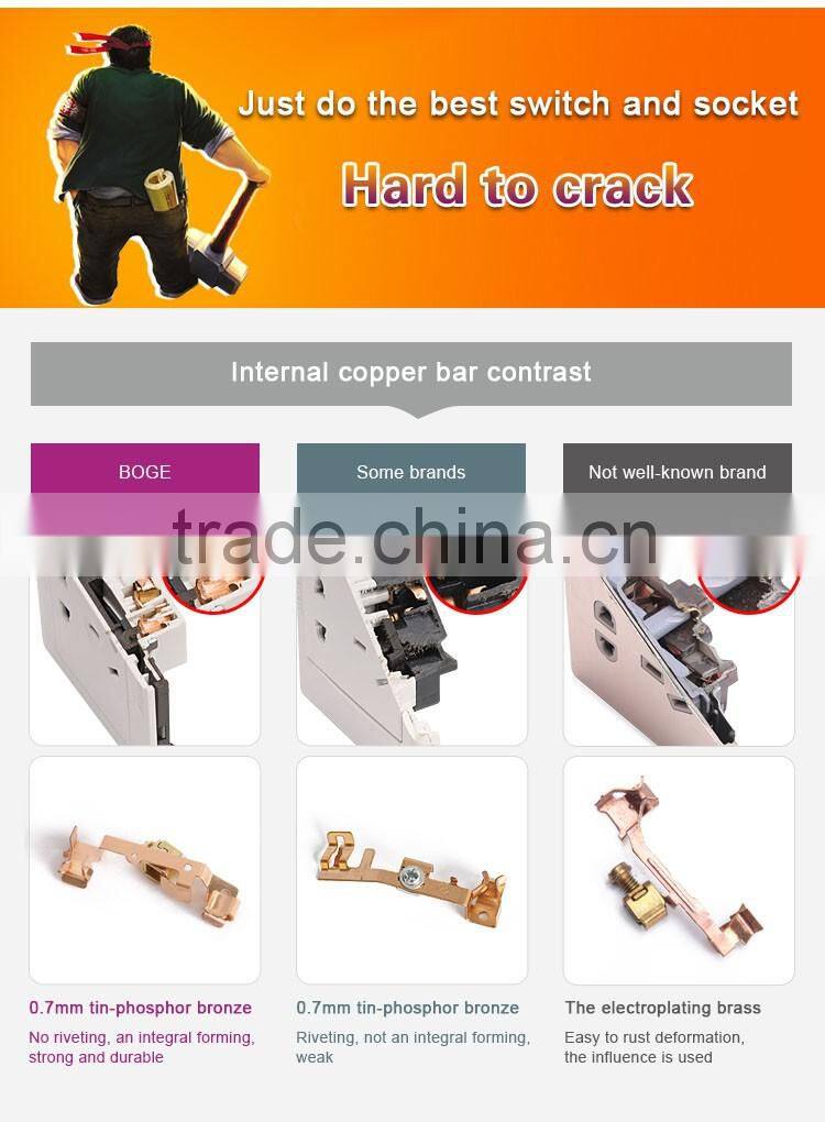 one gang PC socket pressure- line type