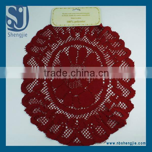 Trade Assurance Wholesale white Lace Placemat felt table mat/felt coaster