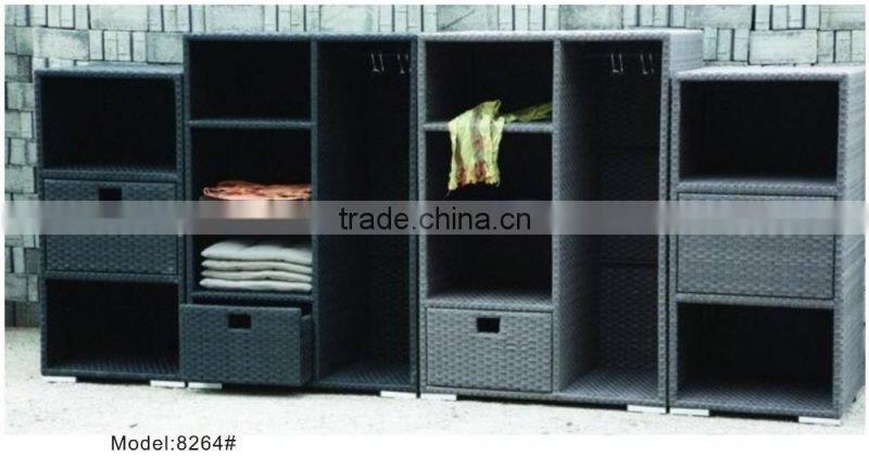 Rattan aluminum hotel towel shelf anti rust bathroom towel shelf