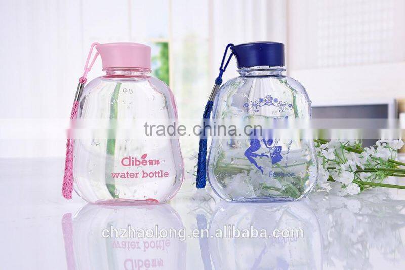 easy carry plastic water bottle for lady