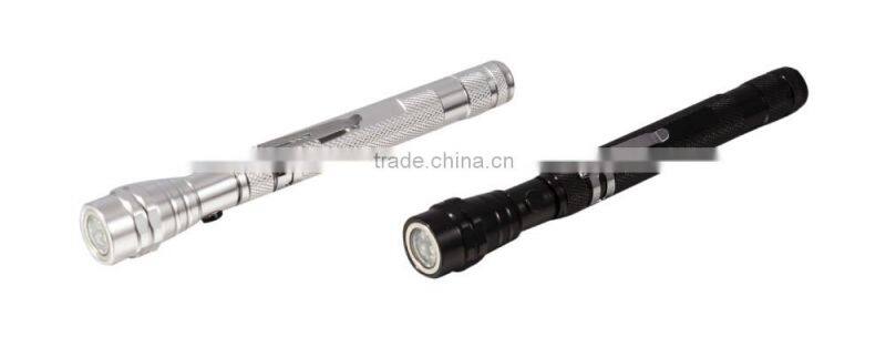 Magnetic pickup tool battery operated led light, flexible magnetic work light