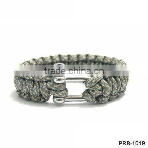 Wholesale Stainless steel Buckle Handmade Survival Bracelet PRB-1010