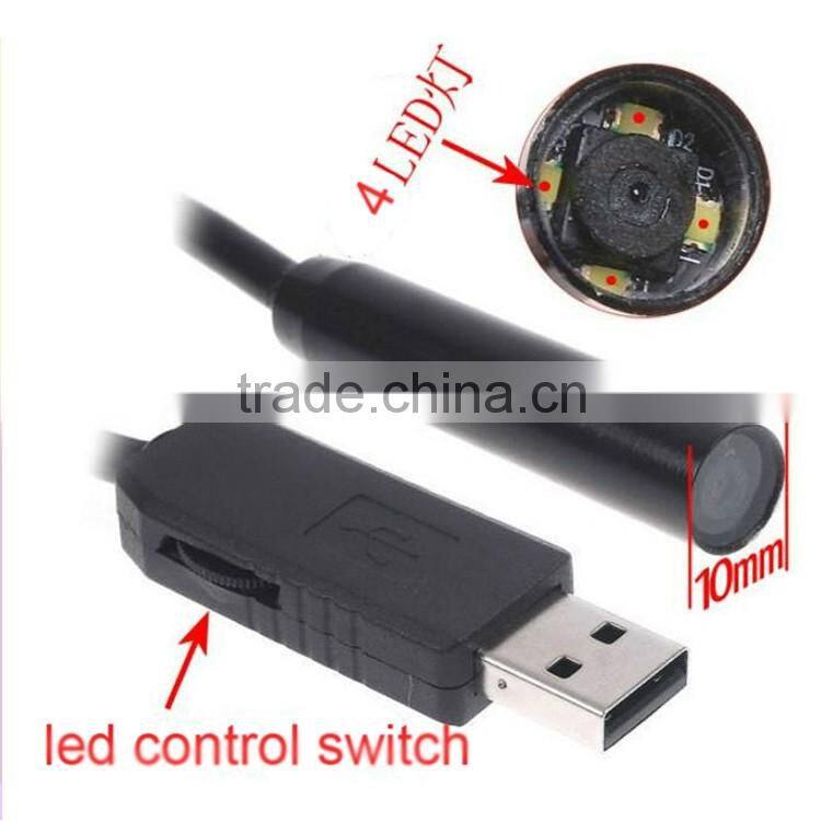 protable usb borescope camera dia 10mm length 3m good quatlity endoscope tian song