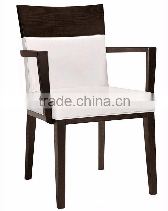 Custom modern wooden chair hotel armchair commercial quality chair