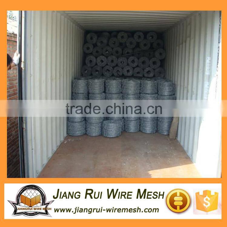 Heavy duty barbed wire mesh