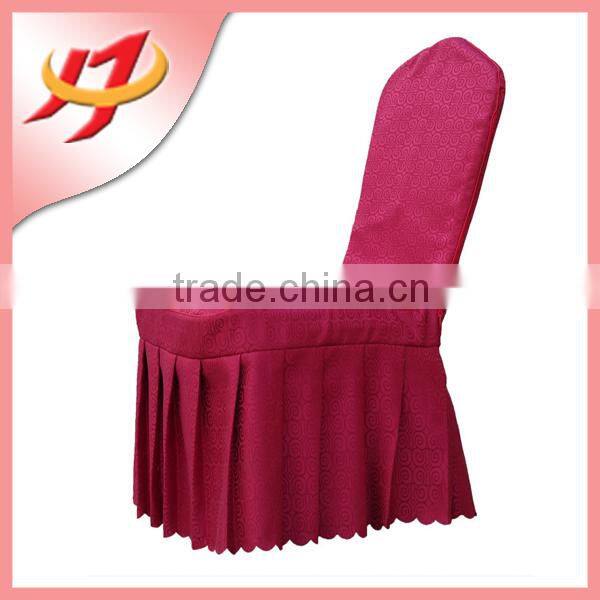 wholesale cheap fancy universal banquet chair cover for wedding Hotel, jacquard round back chair covers