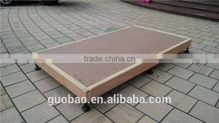 Hot selling small size bedbase for hotel/ very small CBM bedbase/KD bed base/cheap simple bed base