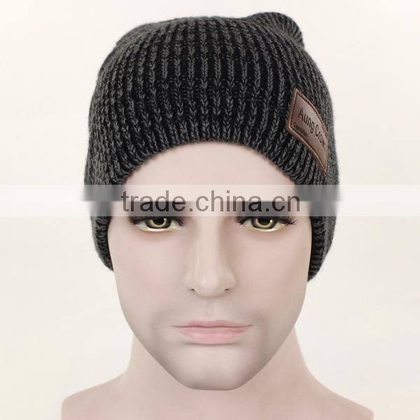 warm ski beanie/jacquard ski winter hat/knit ski winter hat