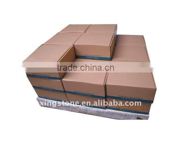 Sea Blue crystal glass mosaic tile with good quality