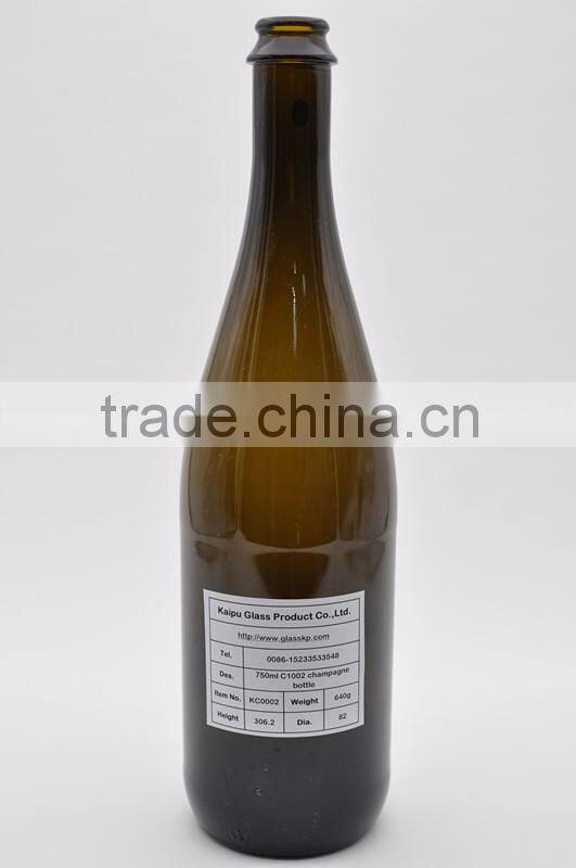 Sparkling Wine Glass Bottles for Liquor Champagne