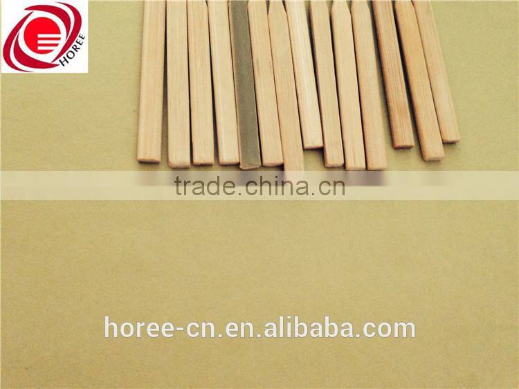Chinese high quality bamboo paddle skewer with green husk