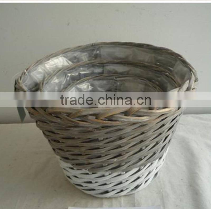 handmade different colors reusable decorative storage baskets