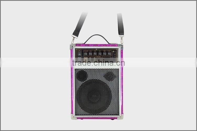 New Portable Sound Equipment High Quality Wooden Strap Speaker With USB Powerful Amplifier