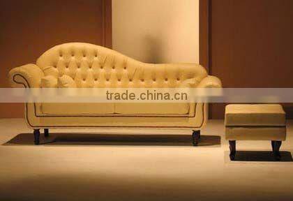 modern leather chaise lounge