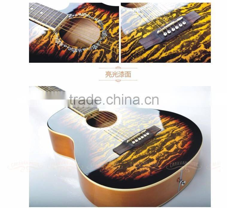 Caravan music 39 inch high quality acoustic guitar for beginners made in China HS3930