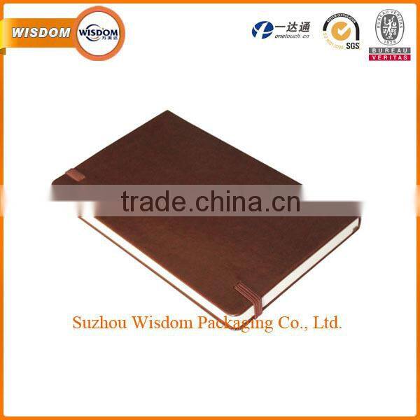 Best quality custom design cute cover writing leather print paper line note book
