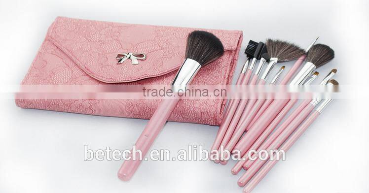 Betech 12pcs private label cosmetics makeup brush set