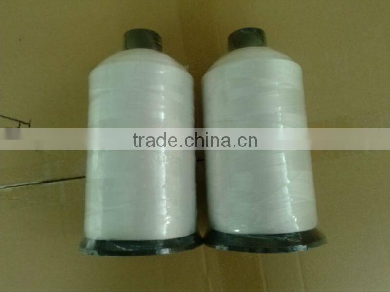 High tenacity spun polyester sewing thread