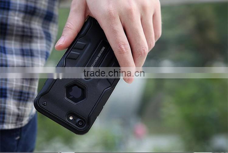 ORIGINAL NILLKIN Stronger Defender 4 Rubber Rugged Cover Case for iPhone 7 ALLOY KICKSTAND CASE ROBOT KICKSTAND CASE