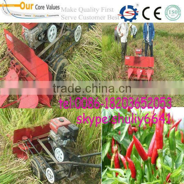High efficiency rice reaper machine/rice harvester with low price for sale