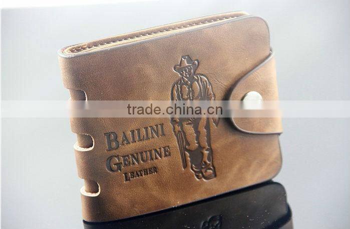 New Arrival High Quality Cheap Male Purse PU Leather Mens Replica Short Designer Wallet Wholesale