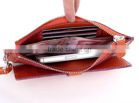 New Fashion Soft PU Leather Lady Card Coin Wallet Purse Colorful Clutch Handbag With Very Low Price