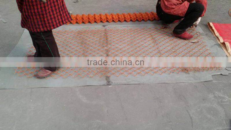 high safety temporary chain link fence with feet interlocking bar barricade(factory supply)