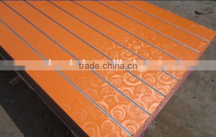Display Board/Melamine Slatwall MDF