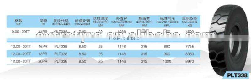 industrial good quality fork lift tyre PLT338