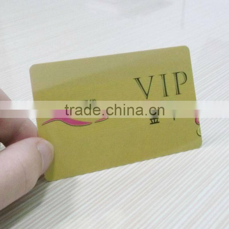 gold foil vip trading game card